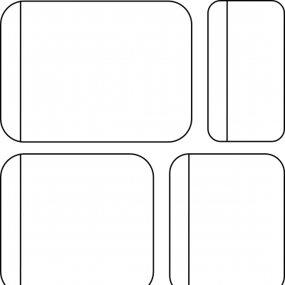 Flapbook – Layered Page 4 Flap Rounded