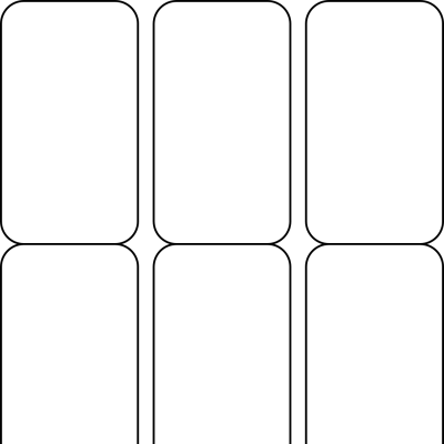 Basic Shape Folds – Medium Rectangle Rounded