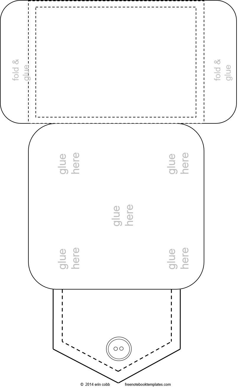 Pockets – Cute Flap Pocket – Free Notebook Templates